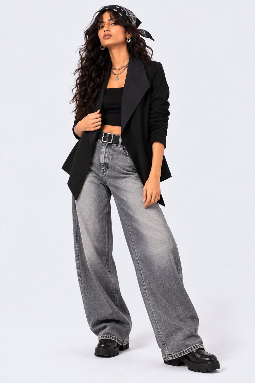 Womens Black Classic Open Front Tailored Shrug - Image 6