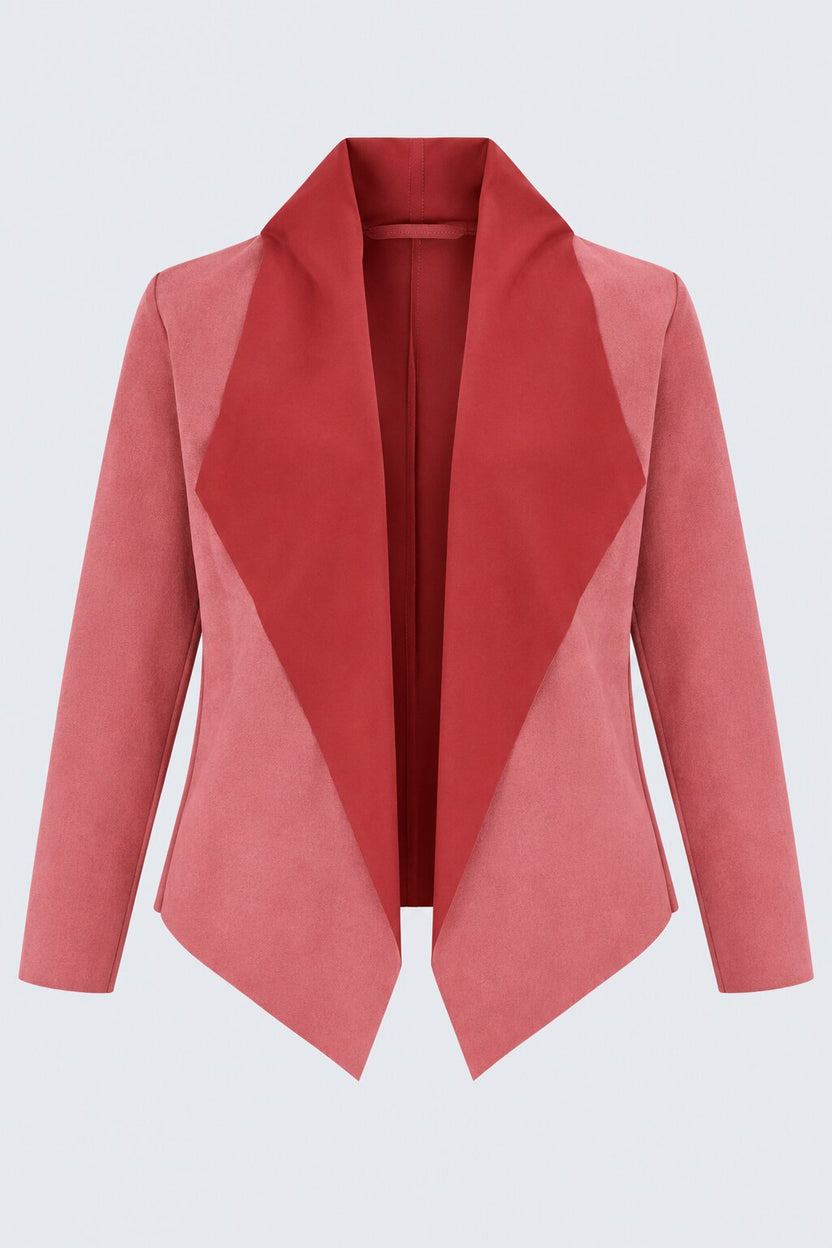 Womens Pink Classic Open Front Tailored Shrug - Image 7