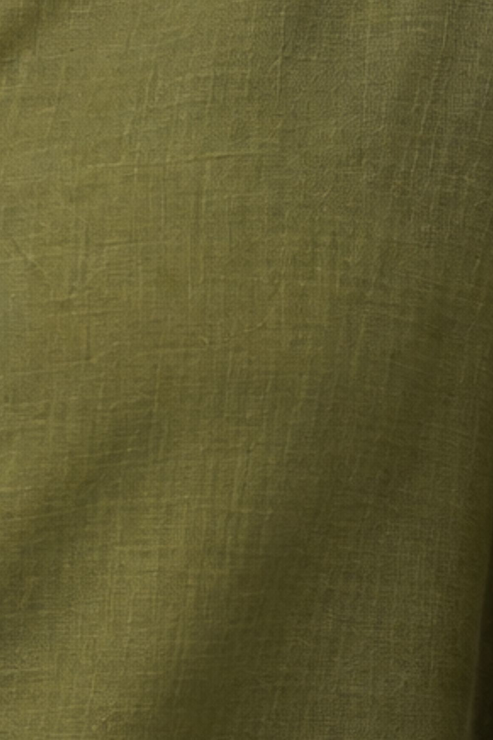 Womens Olive Embroidered Sleeve Button Front Top - Image 8