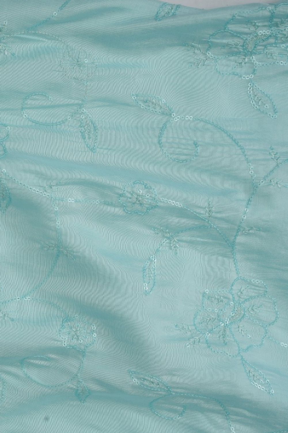 Womens Aqua Embroidered Strappy 3 Pcs Set - Image 7