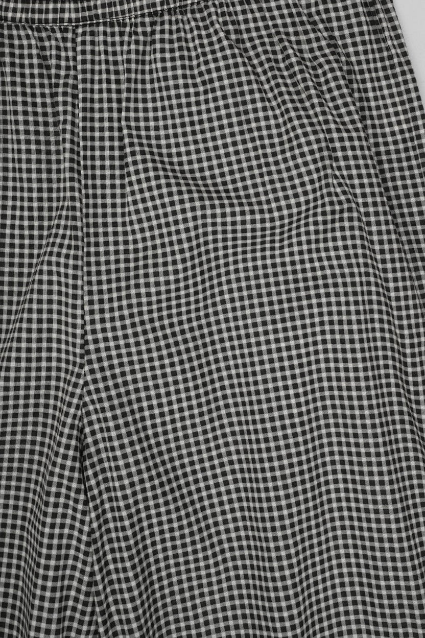 Womens Black Gingham Lace Detail Co-Ord Set - Image 9