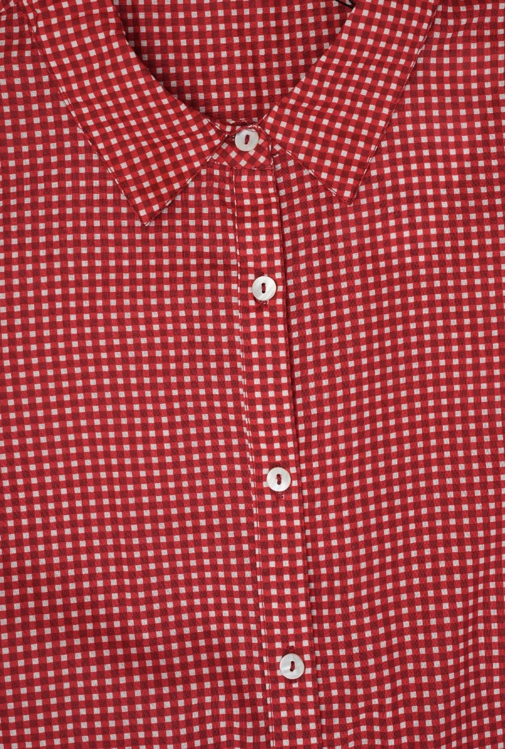 Womens Red Gingham Lace Detail Co-Ord Set - Image 9