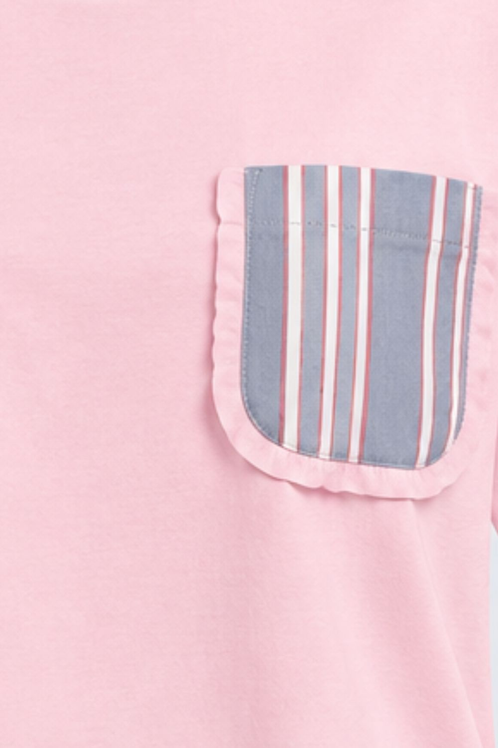 Womens Blue Stripe Print Lounge Set - Image 8