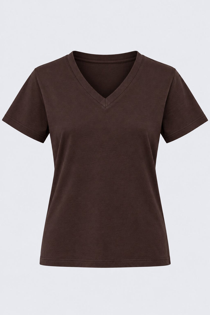 Womens Chocolate Everyday Regular Fit T-Shirt - Image 7