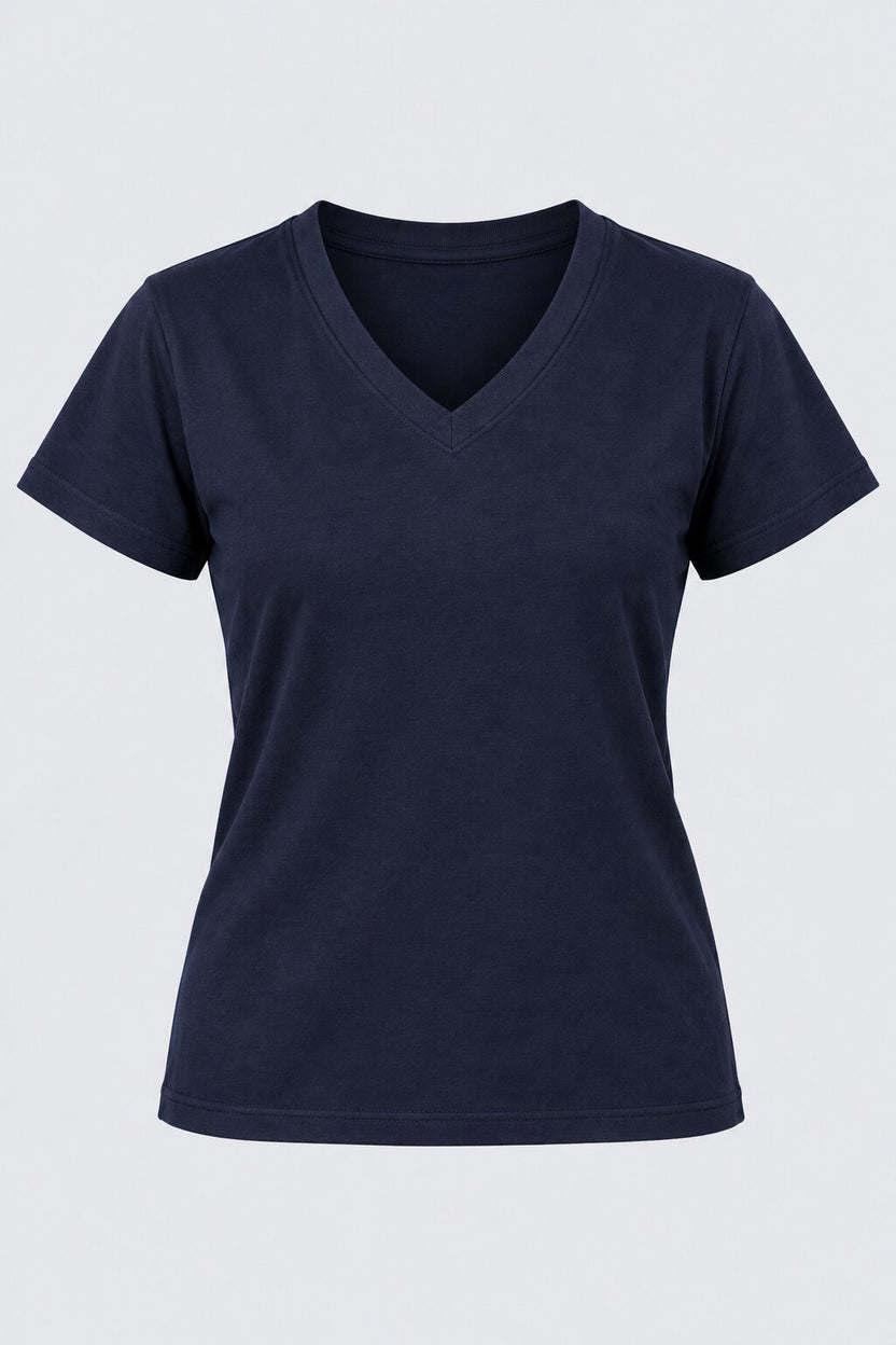 Womens Navy Everyday Regular Fit T-Shirt - Image 7