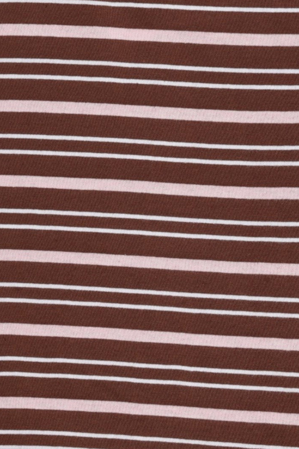 Womens Brown Striped Regular Fit T-Shirt - Image 8
