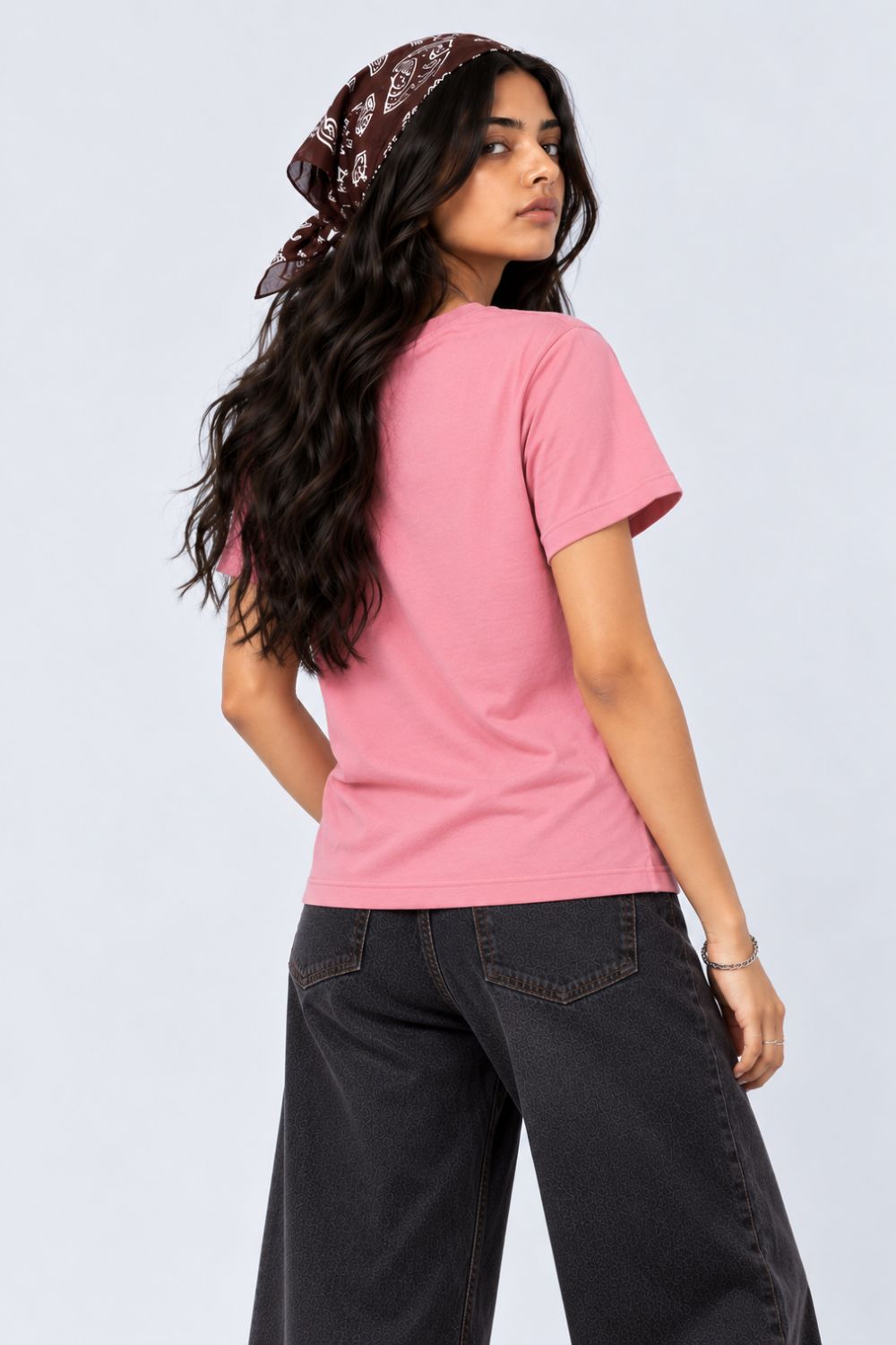 Womens Pink Tokyo Slogan Print Cotton T-Shirt - Image 5