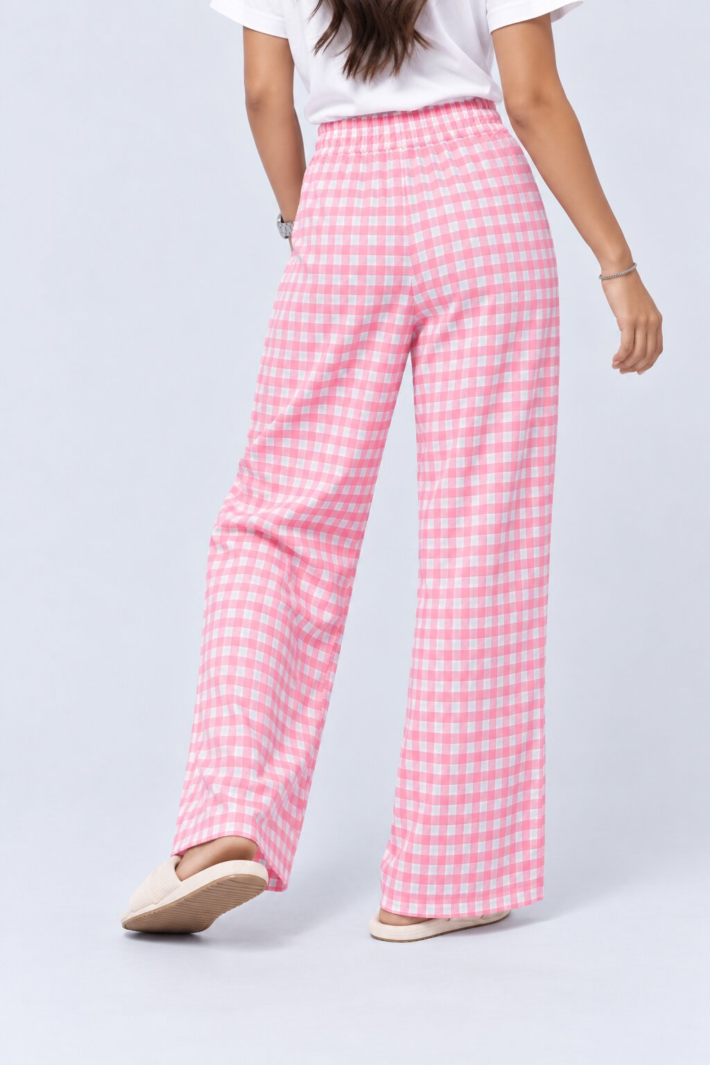 Pink Wide Leg Fit Pyjama With 2 Pocket - Image 4