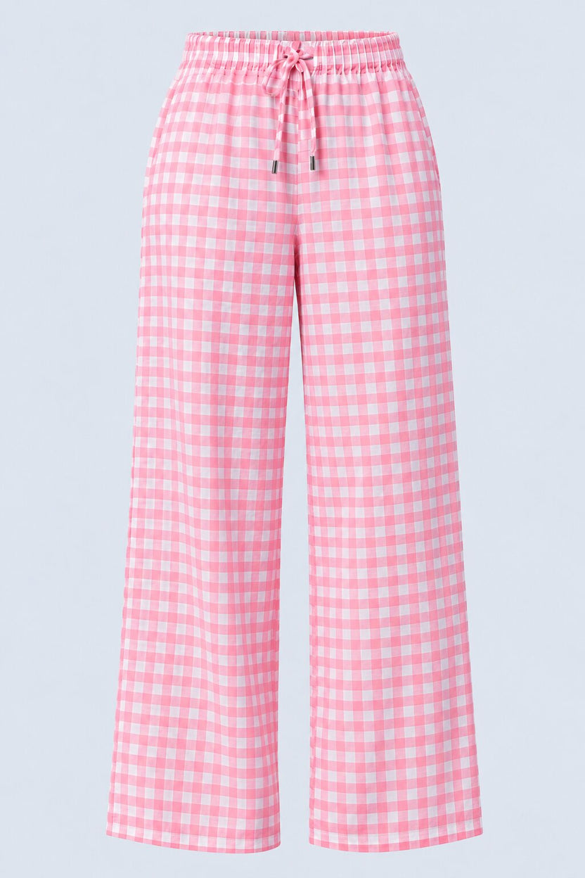 Pink Wide Leg Fit Pyjama With 2 Pocket - Image 6