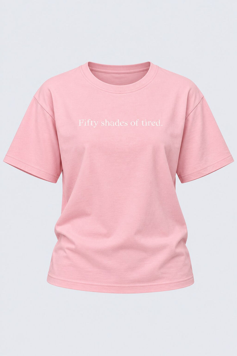 Womens Pink Patterned Relaxed Fit T Shirt - Image 7