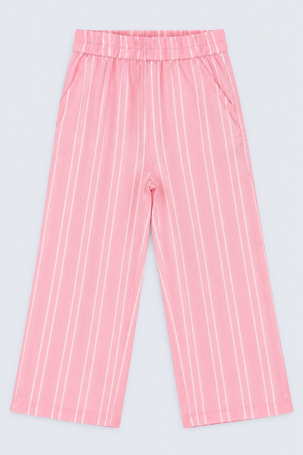 Girls Pink Stripes Regular Fit Co-Ord Set - Image 5