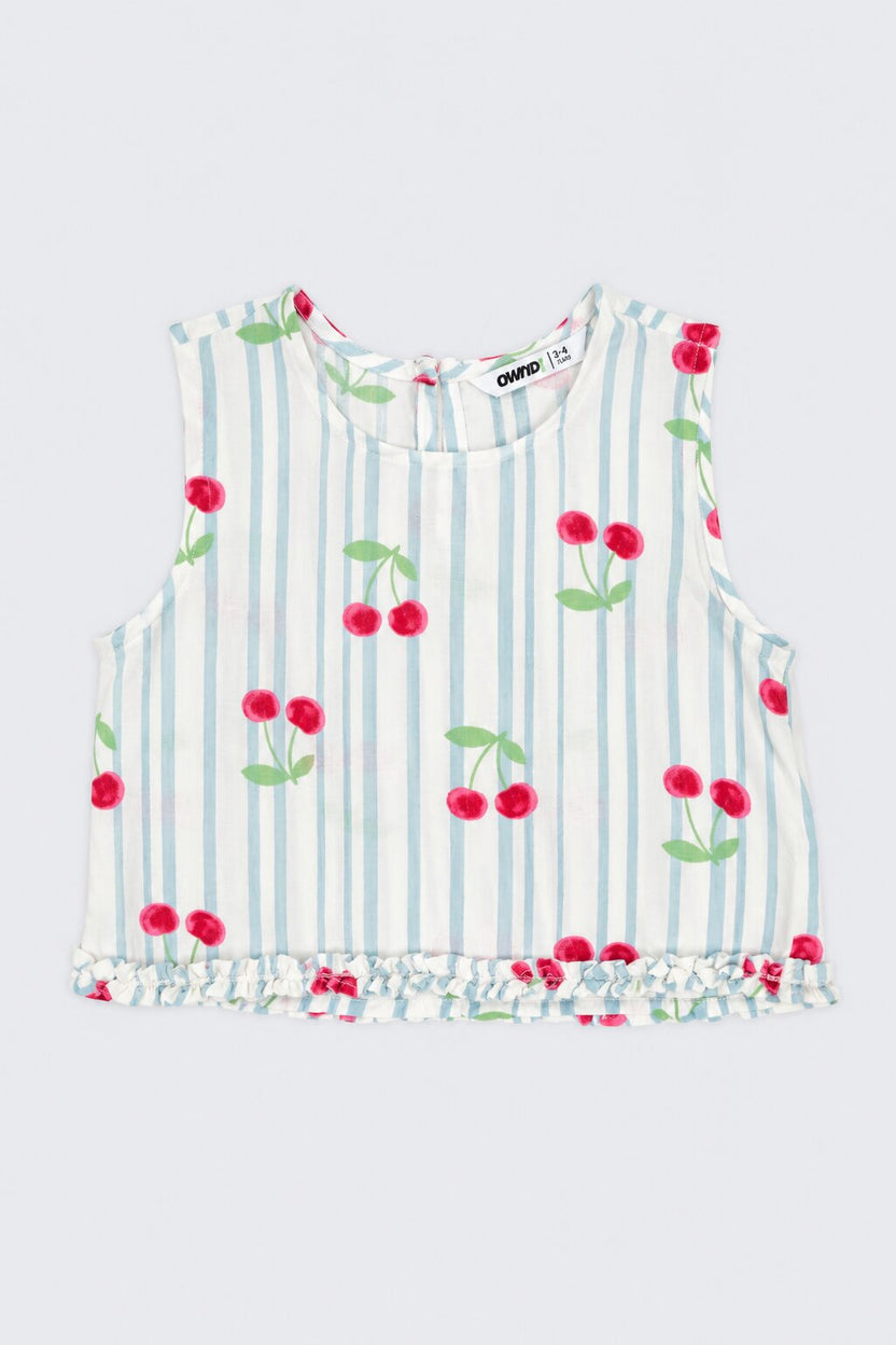 Girls Multi Coloured Ruffle Regular Fit Co-Ord Set - Image 2