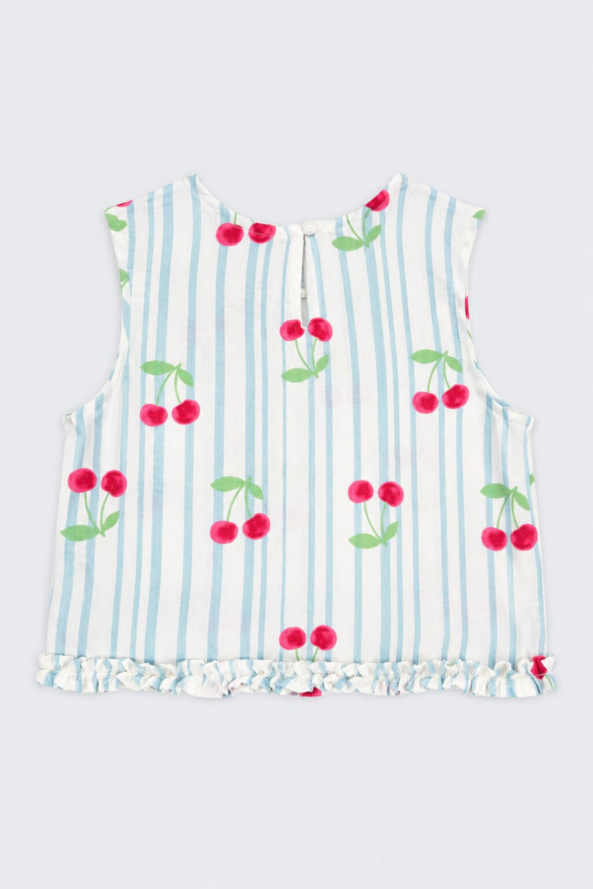 Girls Multi Coloured Ruffle Regular Fit Co-Ord Set - Image 4