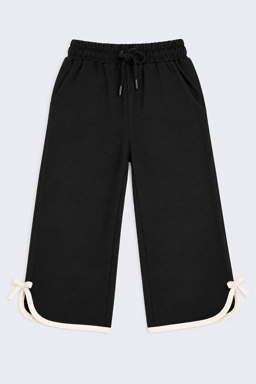 Girls Black Flared Culotte With 2 Pocket - Image 2