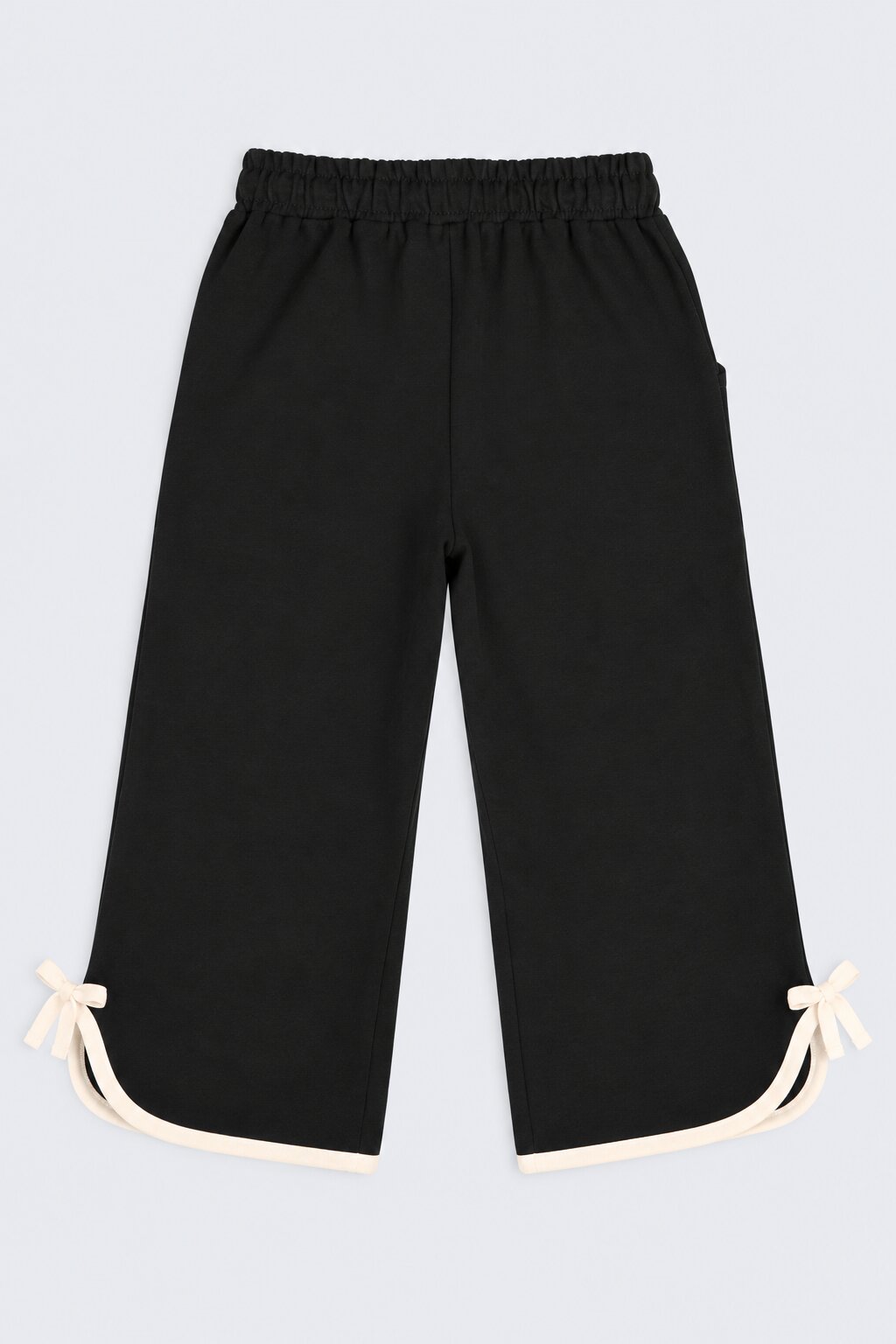 Girls Black Flared Culotte With 2 Pocket - Image 4