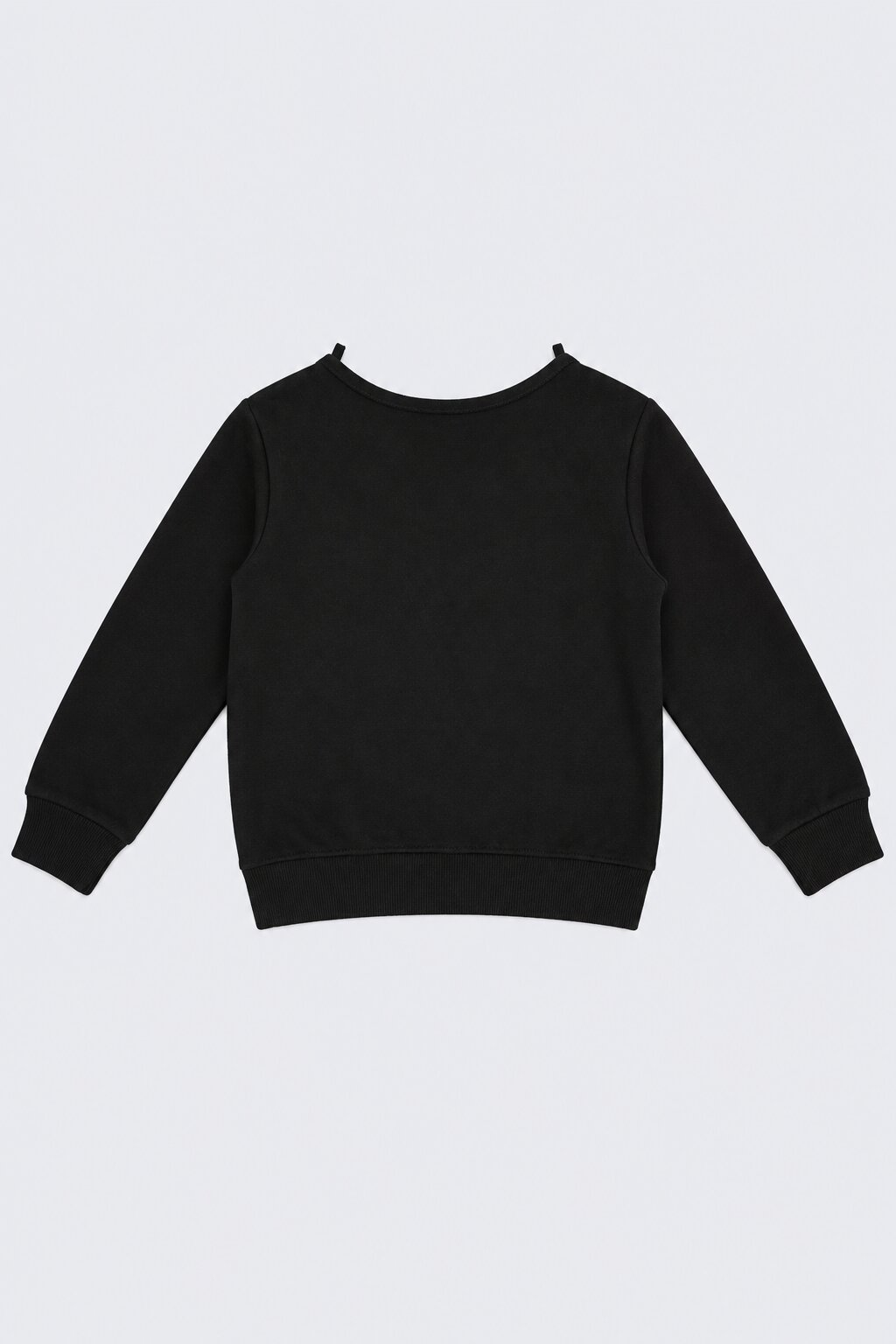Girls Black Bow Print Relaxed Fit Sweatshirt - Image 4