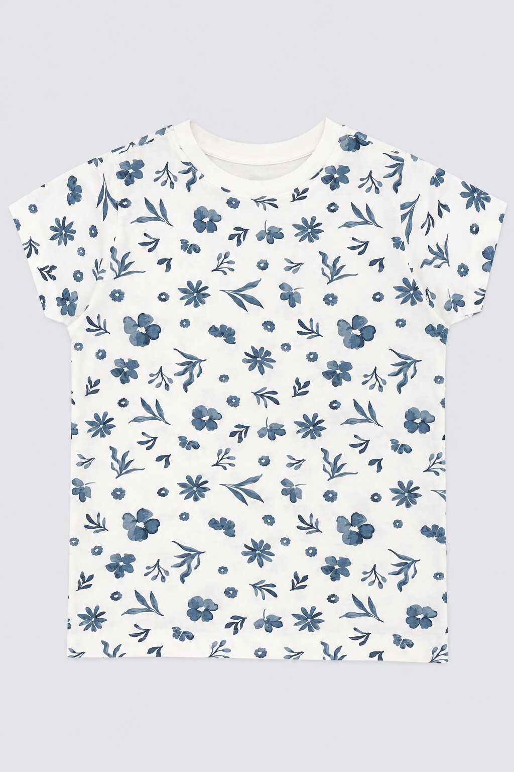 Girls Off White Floral Regular Fit T-Shirt - Image 2