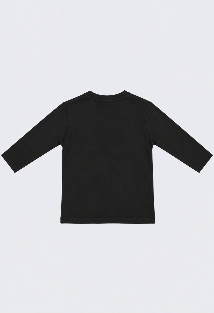 Tweens Boys Black Graphic Regular Fit T-Shirt - Image 4