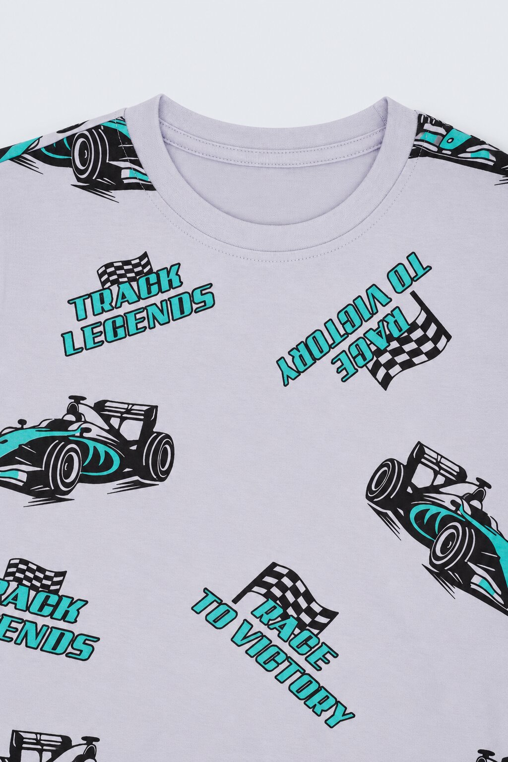 Tweens Boys Lilac Conversational Regular Fit T-Shirt - Image 6
