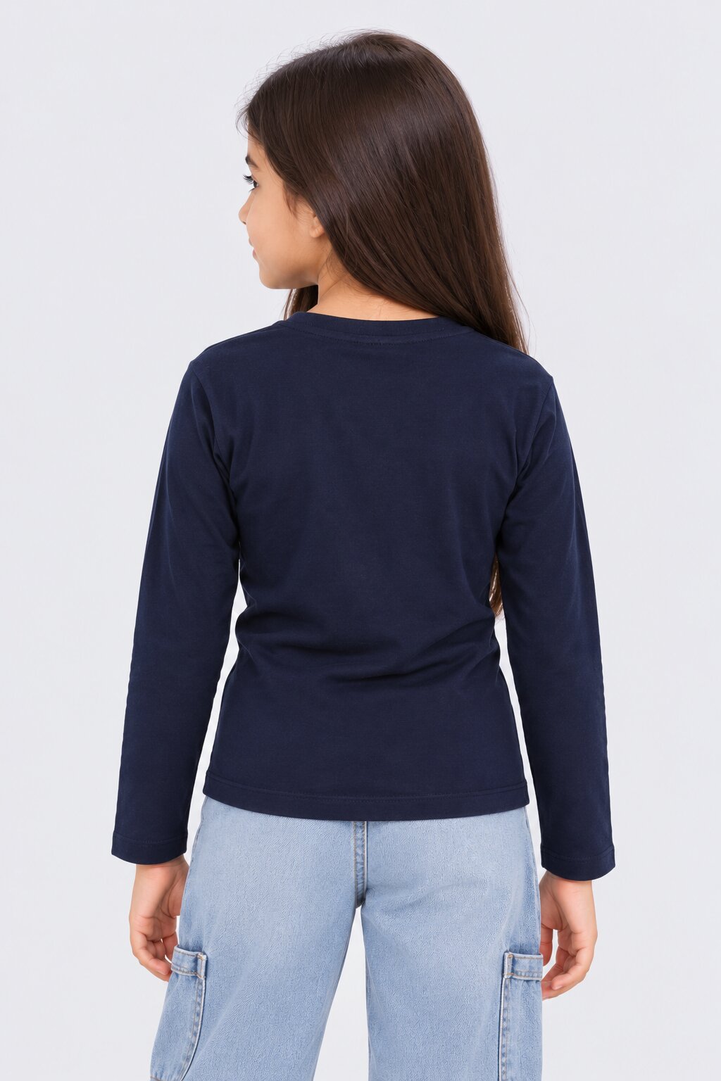 Tweens Girls Navy Typographic Regular Fit T-Shirt - Image 3
