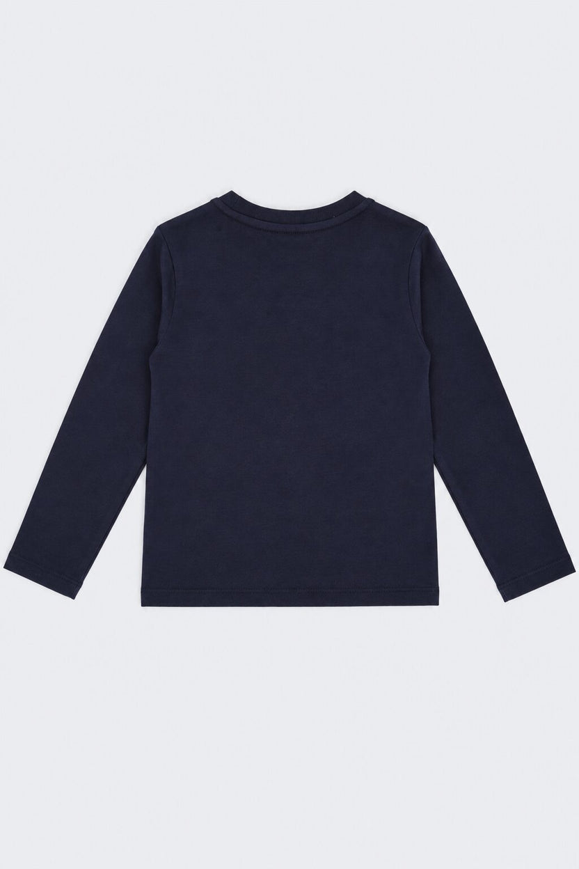 Tweens Girls Navy Typographic Regular Fit T-Shirt - Image 4