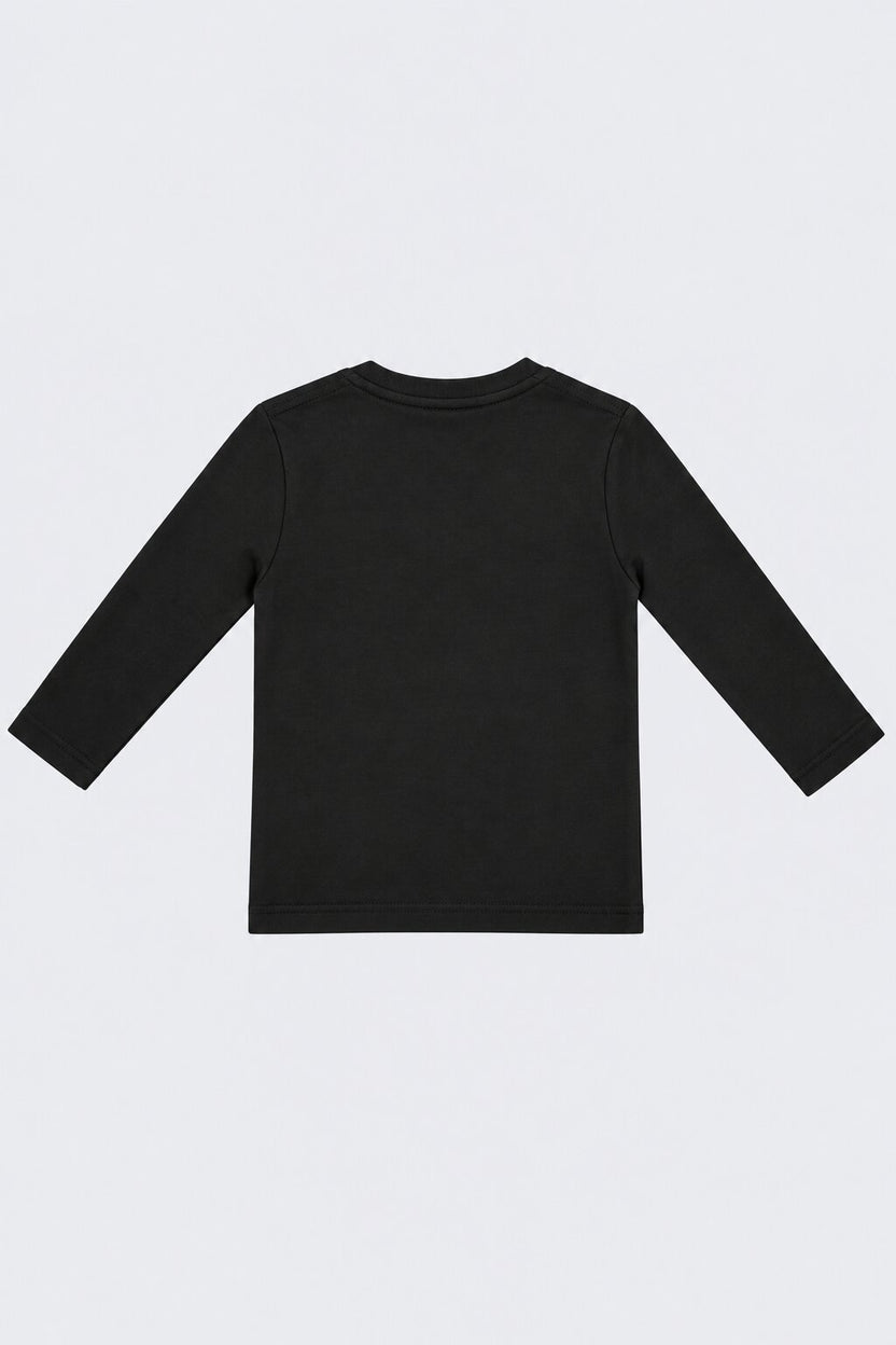 Tweens Girls Black Floral T-Shirt - Image 4