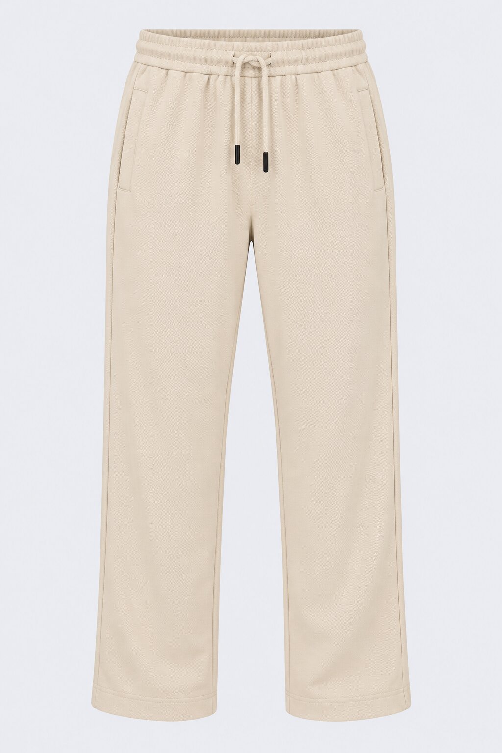 Mens Beige Relaxed Fit Joggers With 3 Pocket - Image 6