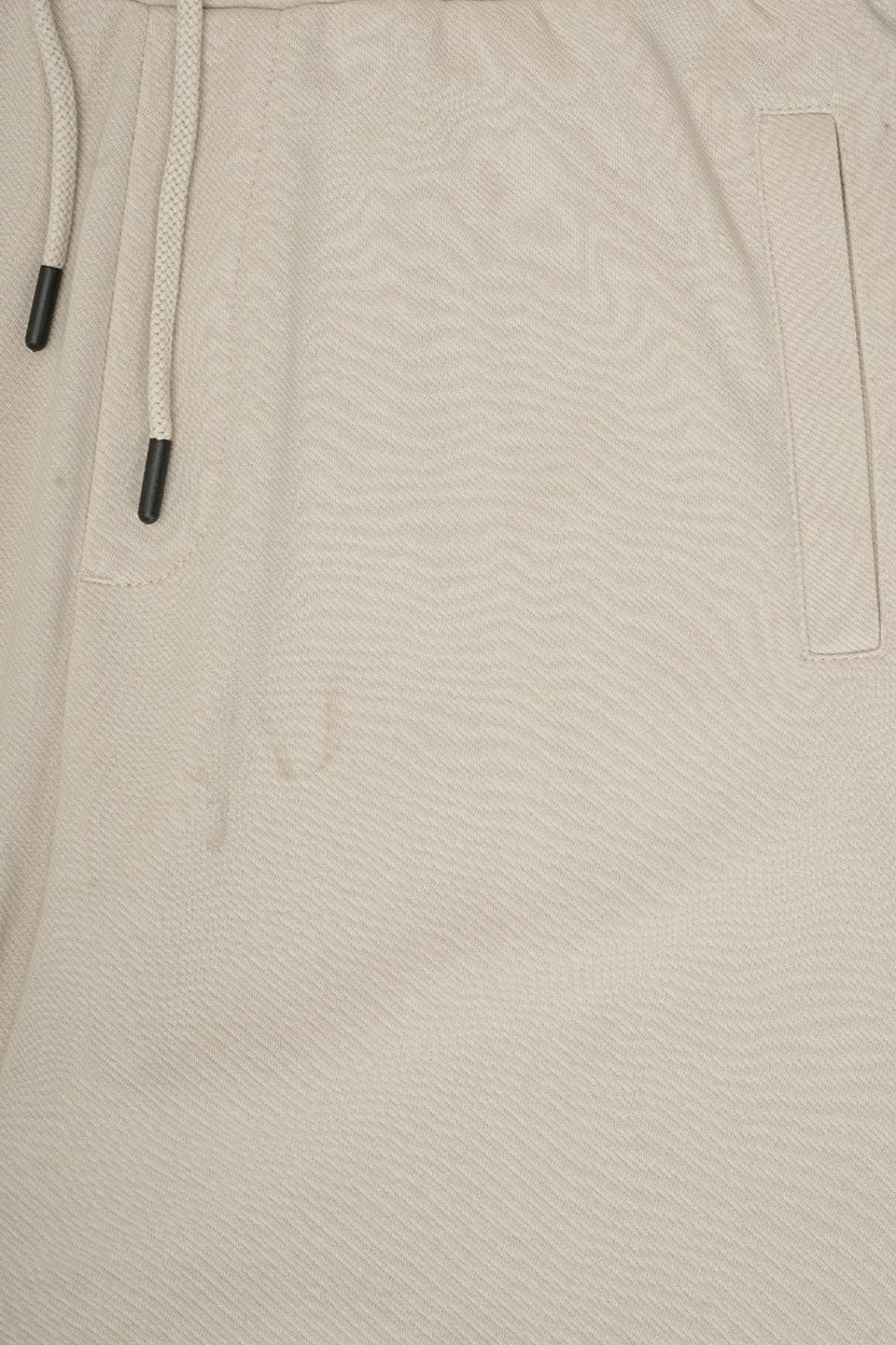 Mens Beige Relaxed Fit Joggers With 3 Pocket - Image 7