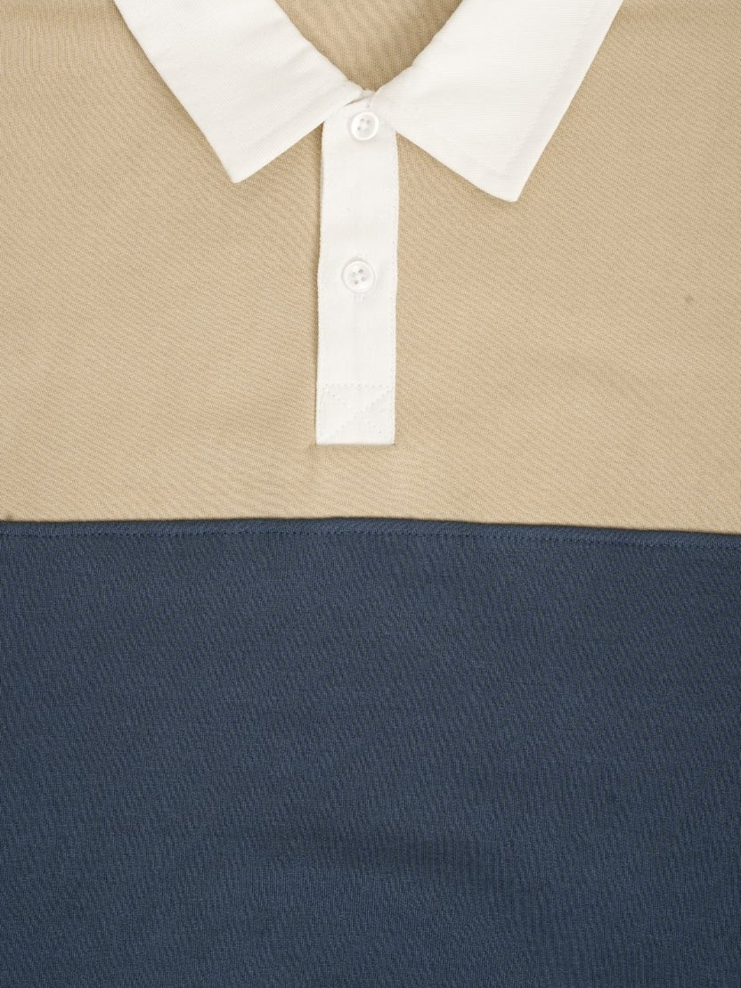 Mens Beige Cotton Blend Regular Fit Sweatshirt - Image 8