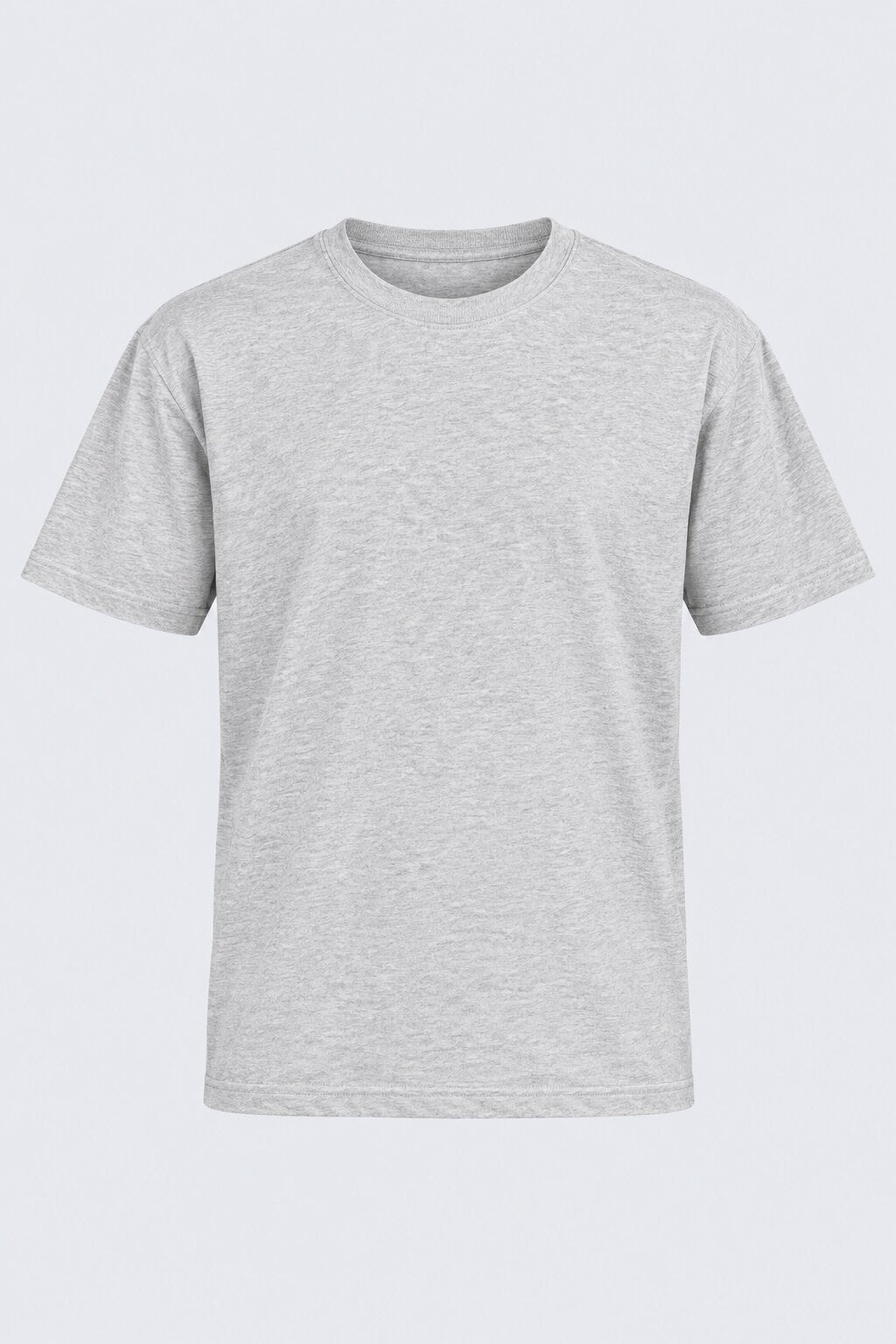 Mens Light Grey Everyday Regular Fit T-Shirt - Image 7