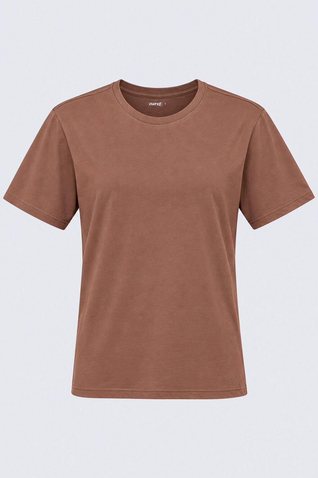 Mens Brown Cotton Regular Fit T-Shirt - Image 6