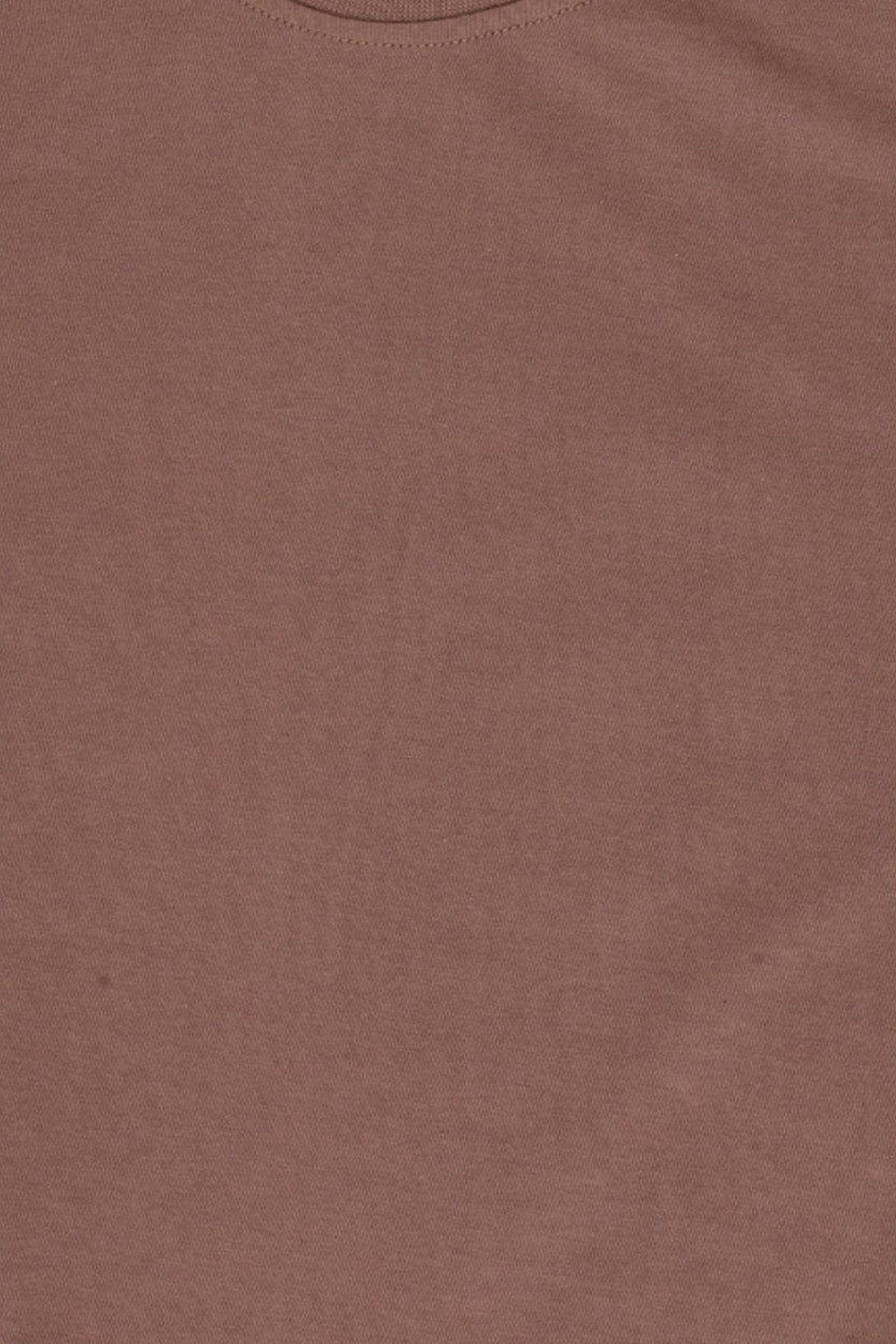 Mens Brown Cotton Regular Fit T-Shirt - Image 7