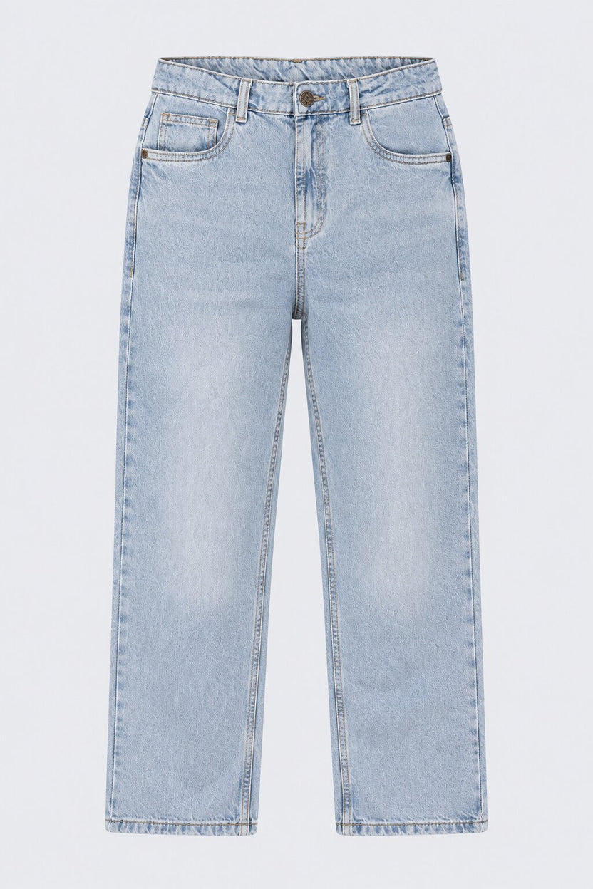 Mens Light Blue Loose Fit Jeans With 5 Pocket - Image 6