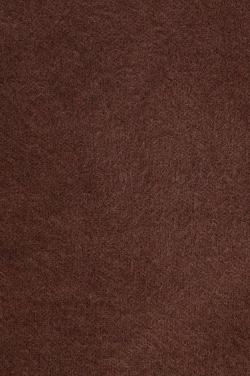 Mens Brown Nylon Blend Regular Fit Sweater - Image 7
