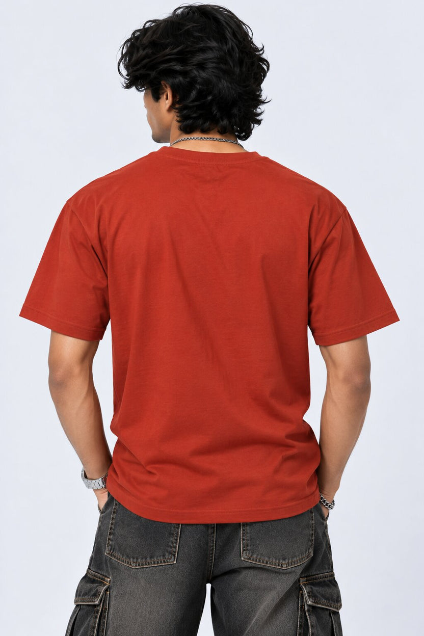 Mens Rust Graphic Regular Fit T-Shirt - Image 5