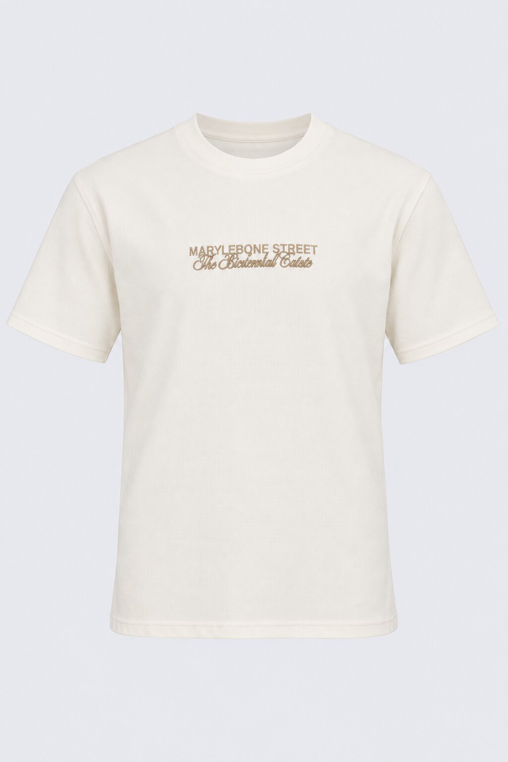 Mens Off White Patterned Relaxed Fit T-Shirt - Image 7