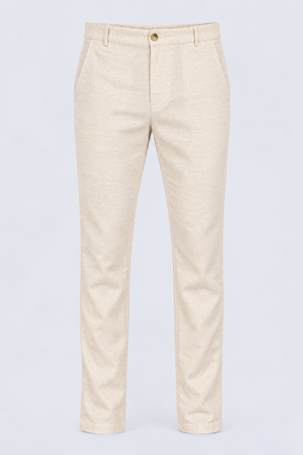Mens Cream Ethnic Slim Fit Pyjamas - Image 7