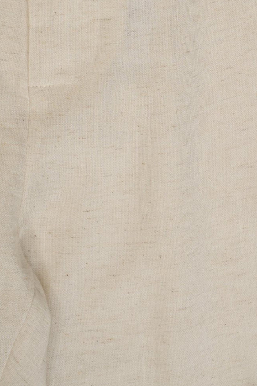 Mens Cream Ethnic Slim Fit Pyjamas - Image 8