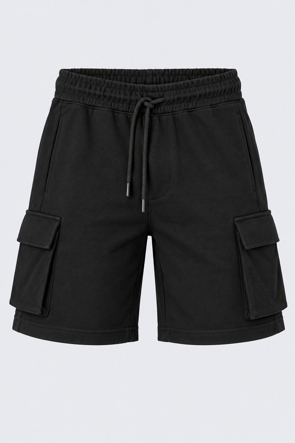 Mens Black Cargo Shorts With 4 Pocket - Image 5