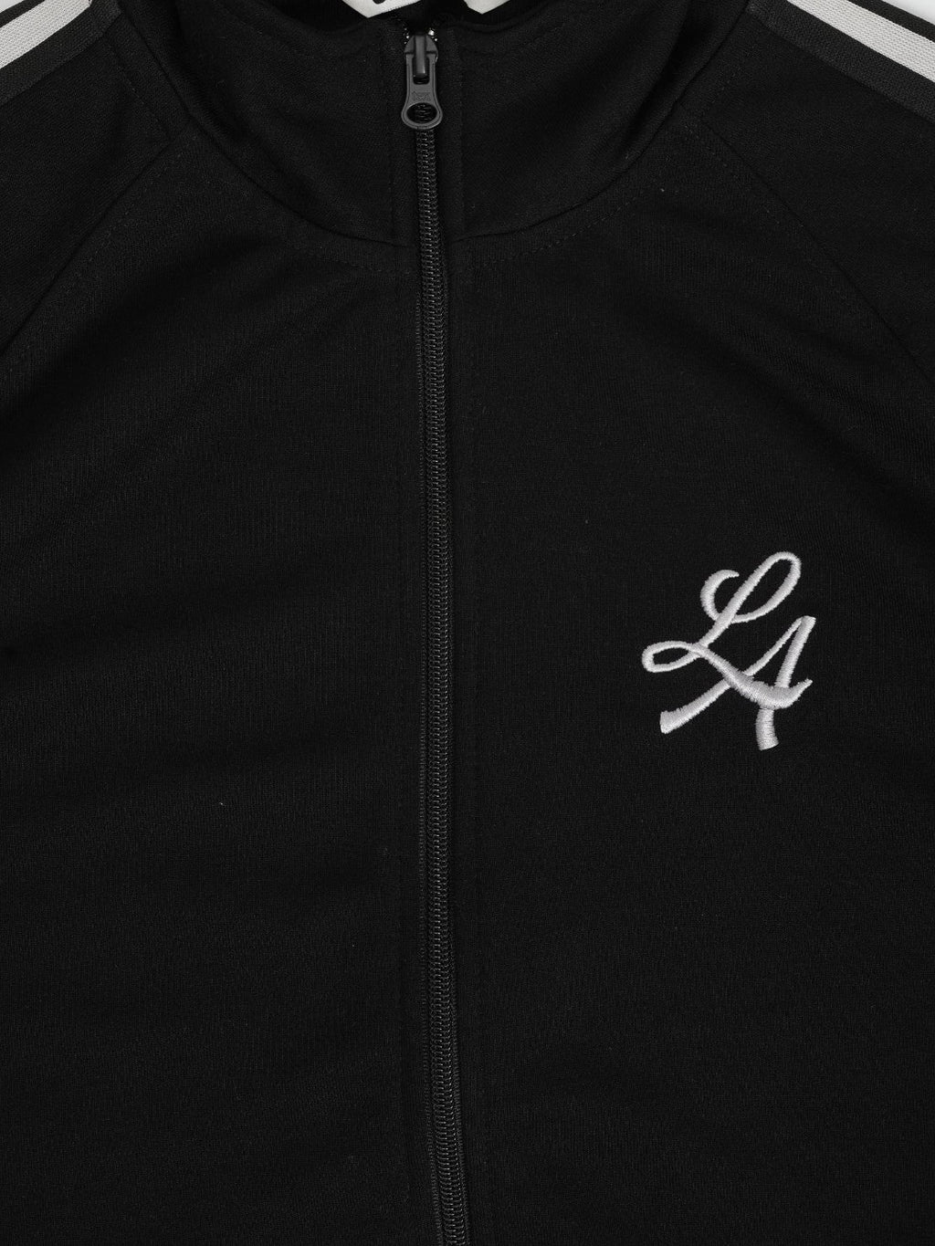 Mens Black Raglan Sleeves Regular Fit Jacket - Image 8