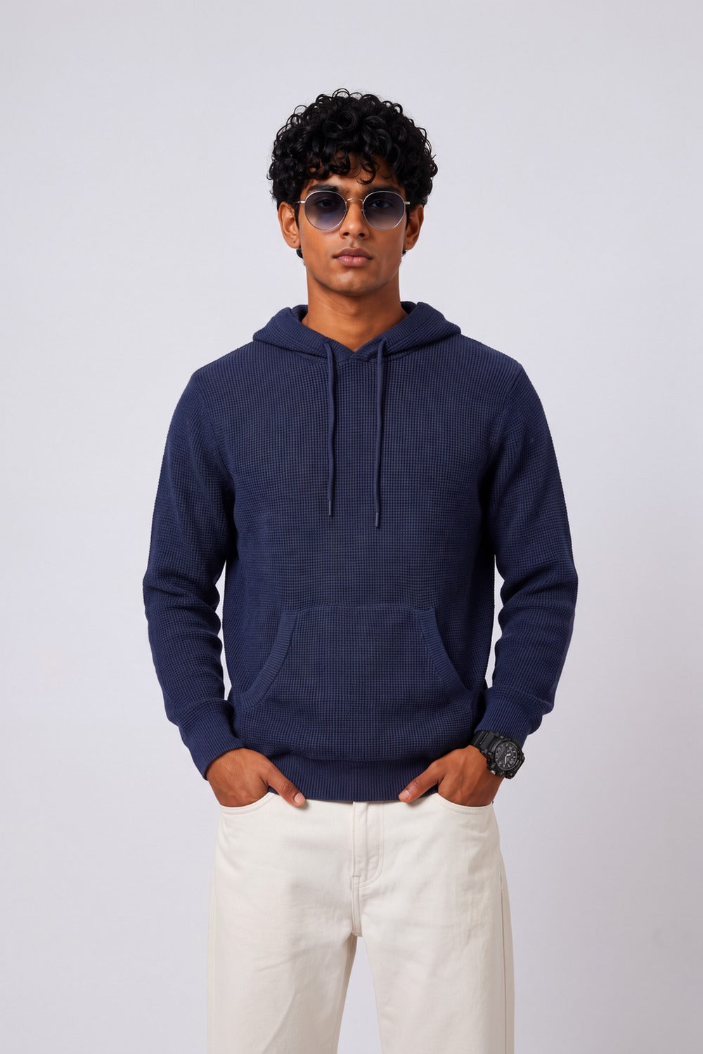 Mens Navy Wear Regular Fit Sweatshirt - Image 1