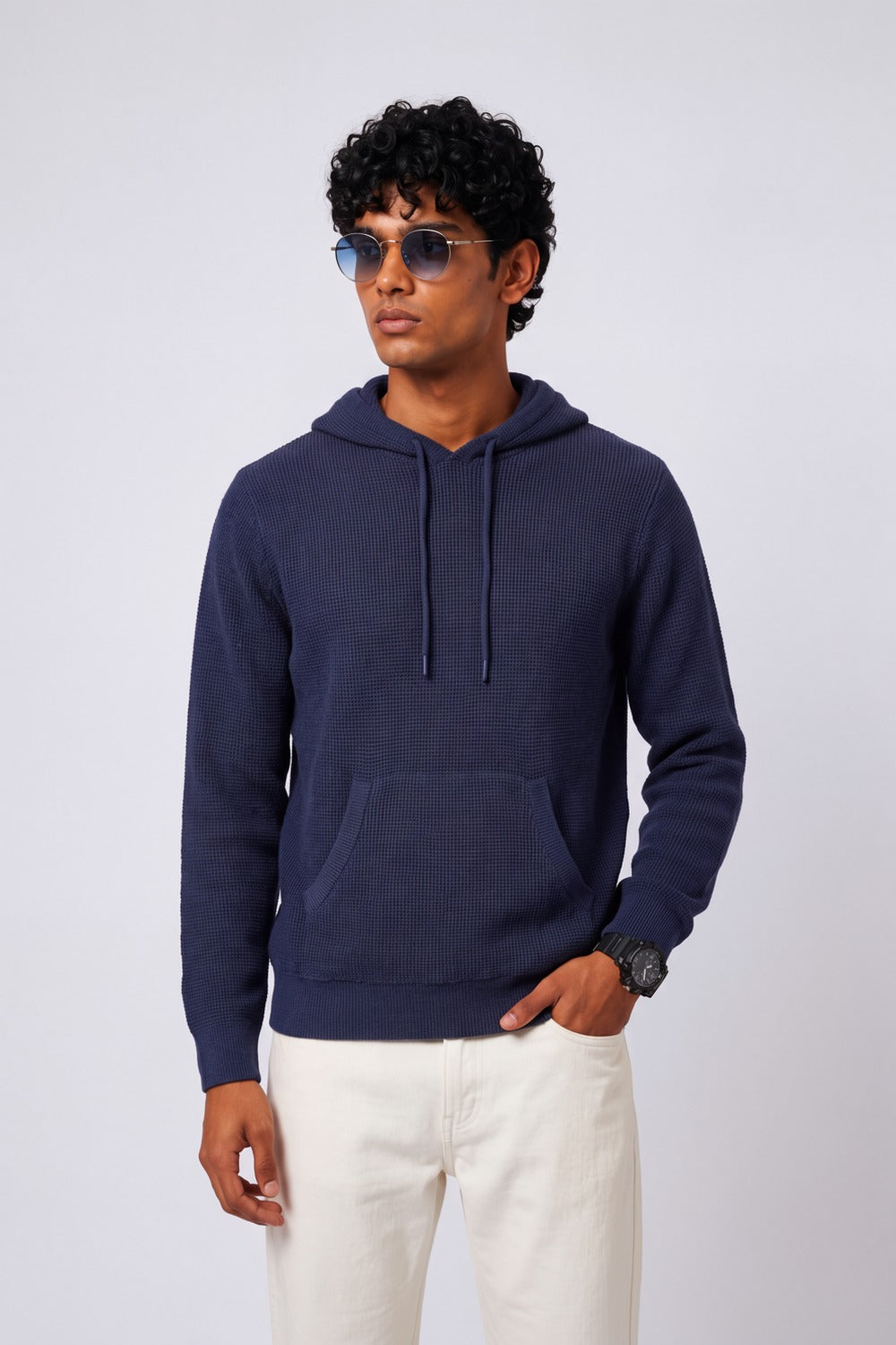 Mens Navy Wear Regular Fit Sweatshirt - Image 2