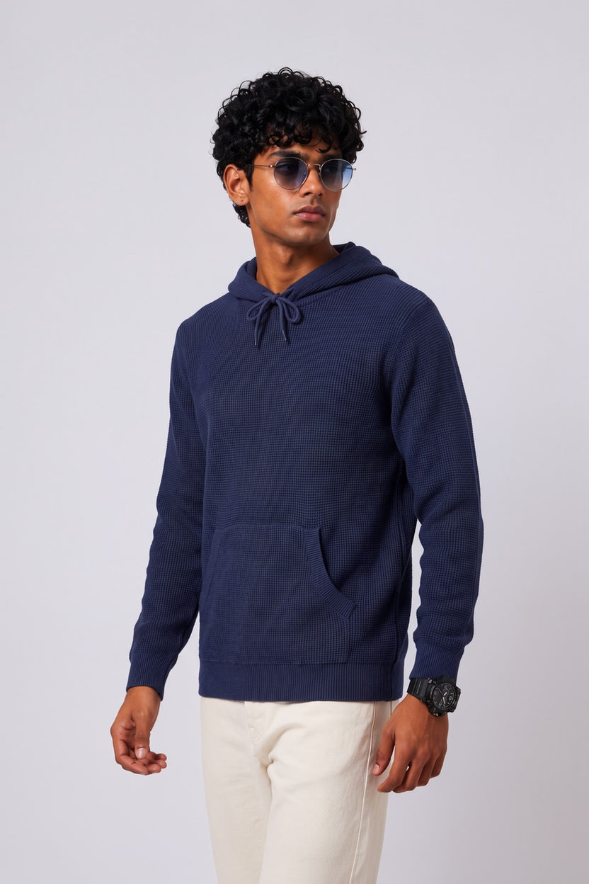 Mens Navy Wear Regular Fit Sweatshirt - Image 4