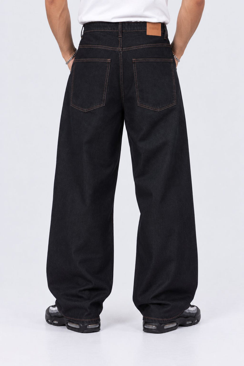 Mens Black Ultra Baggy Fit Jeans With 5 Pocket - Image 5