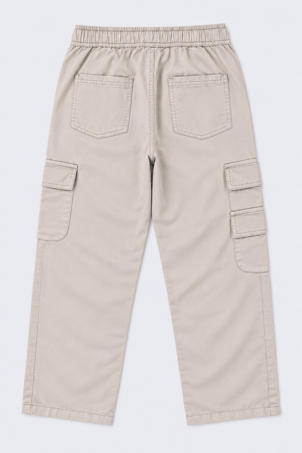 Tweens Boys Beige Jogger Fit Cargo Trouser With 8 Pocket - Image 4
