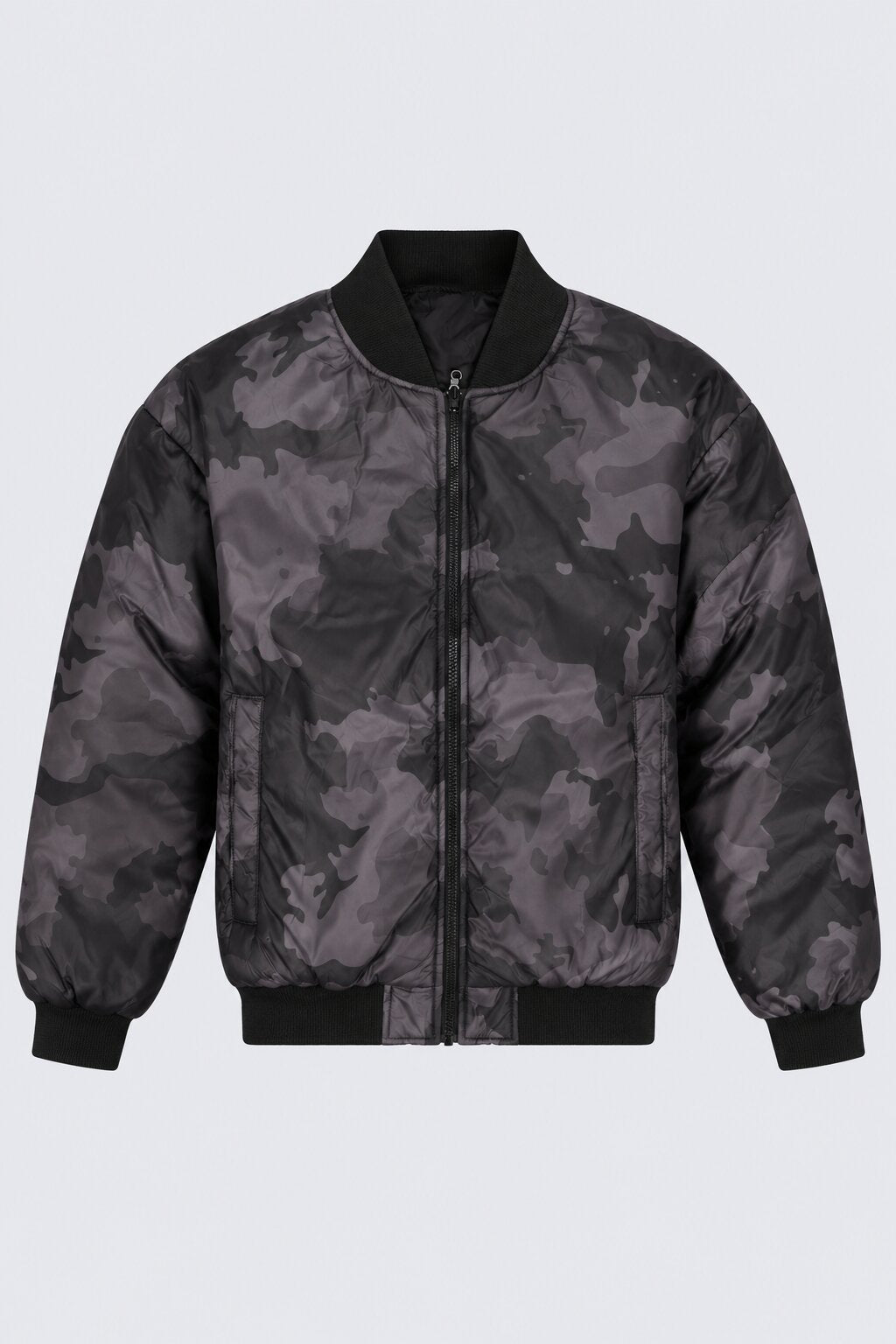 Mens Charcoal Camouflage Regular Fit Jacket - Image 7