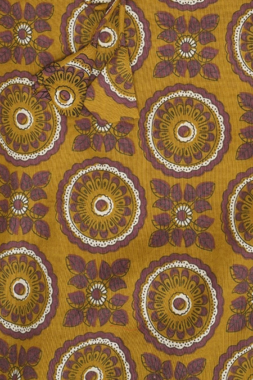 Womens Yellow Geometric Printed Tie-Up Tunic - Image 8