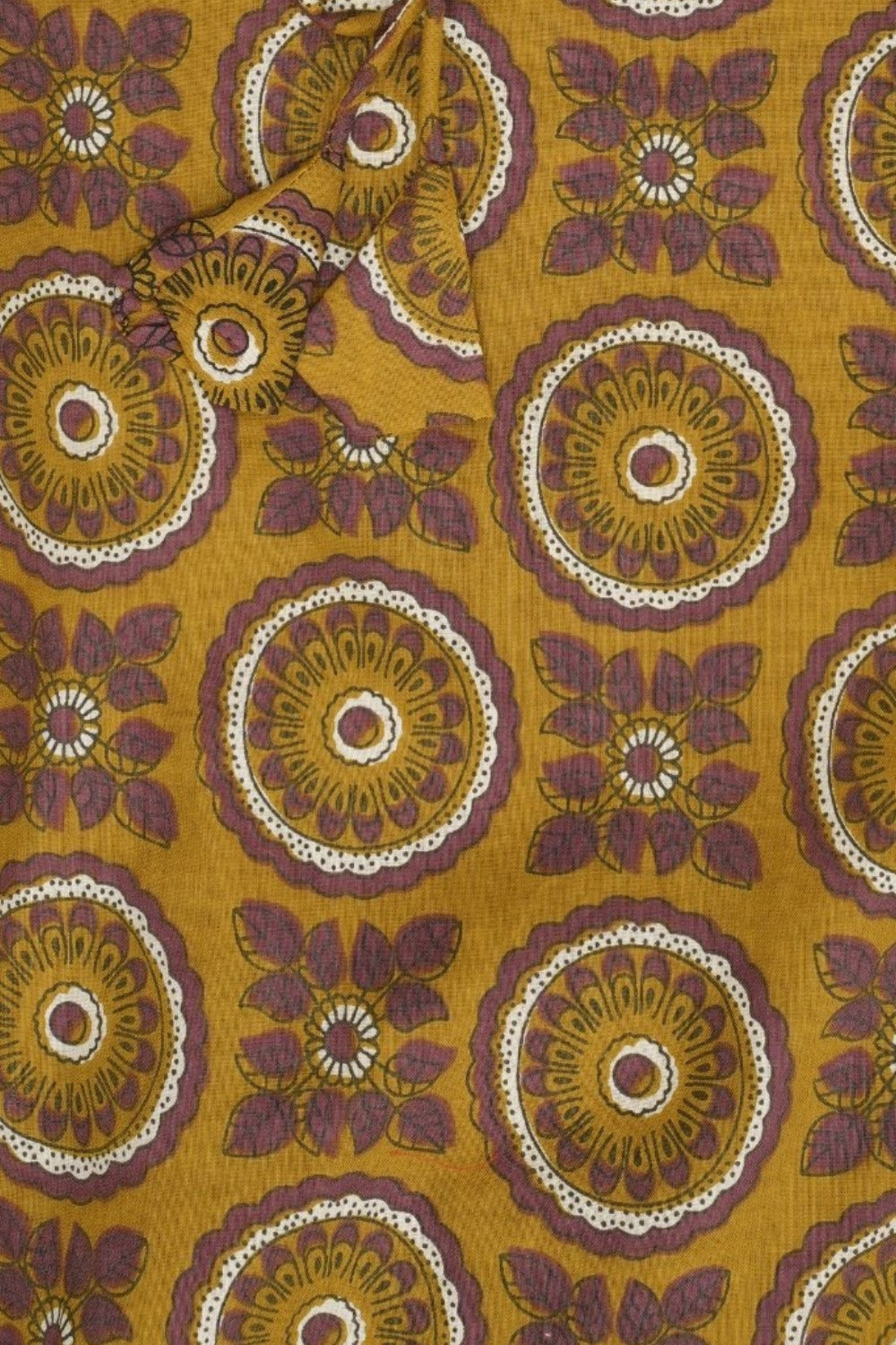 Womens Yellow Geometric Printed Tie-Up Tunic - Image 8