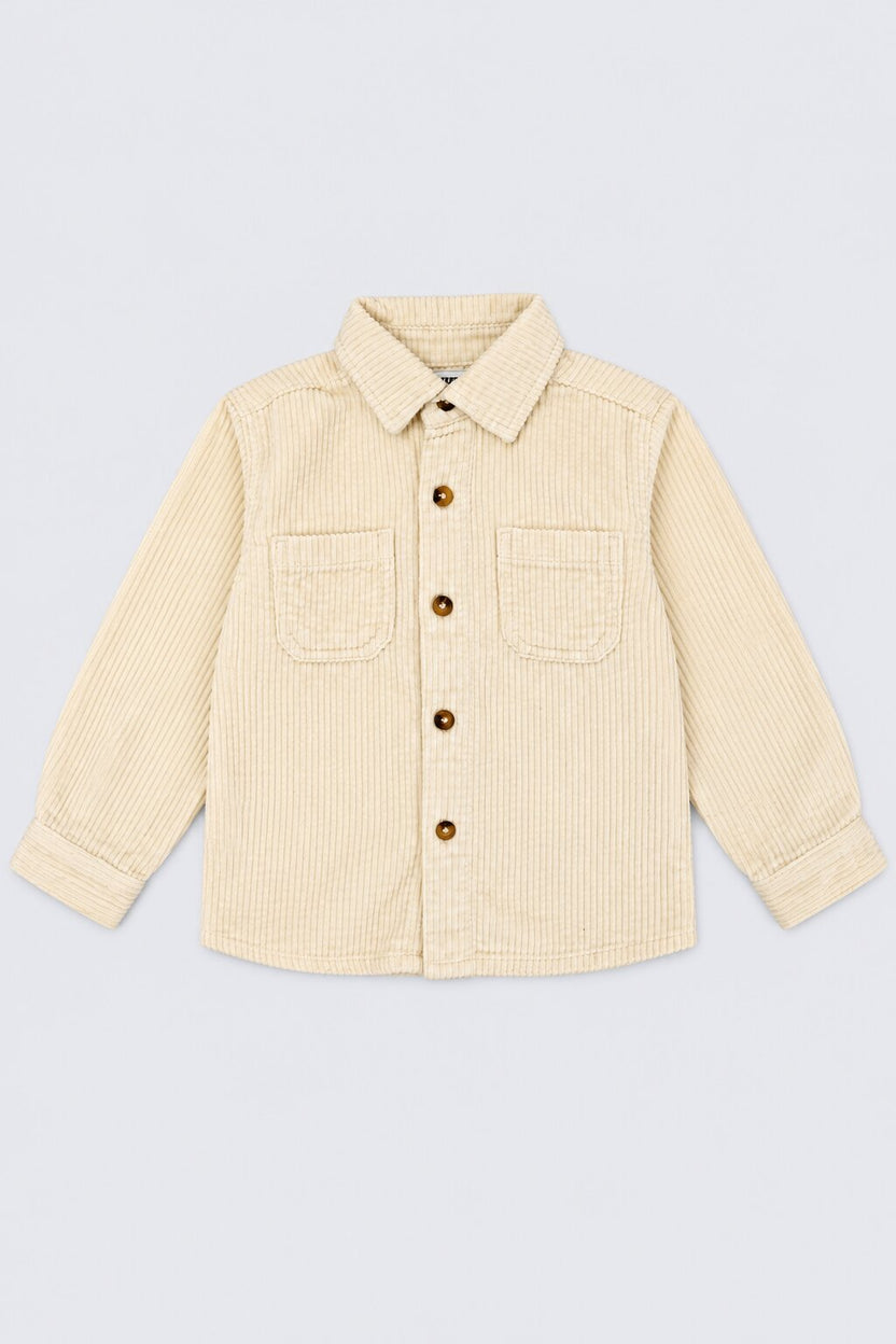 Boys Off White Regular Fit Cotton Shirt - Image 2