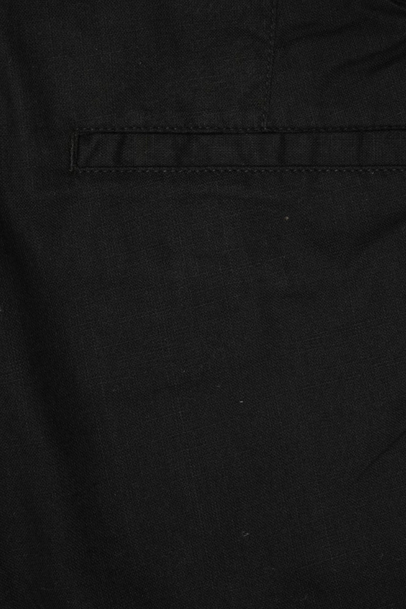 Mens Solid Black Regular Fit Trouser - Image 8